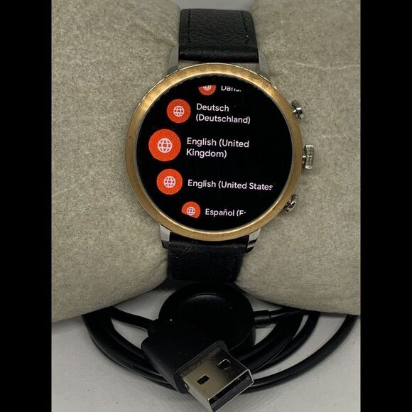 Fossil Gen 4 Authentic Digital Dial Smart Watch Custom Band FTW6016 ZA327 - Picture 1 of 12